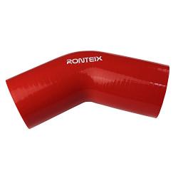 Ronteix Universal High Performance 45 Degree Elbow Coupler Silicone Hose (2(51MM), RED)