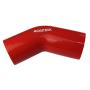 Ronteix Universal 4 Ply High Performance 45 Degree Elbow Coupler Silicone Hose (2.5(63MM), RED)