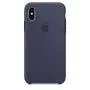 iPhone iPhone XR Liquid Silicone Case Fits iPhone XR (6.1 inch), Gel Rubber Protection Shockproof Cover Case with Soft Microfiber Cloth Lining Cushion (Midnight Blue)