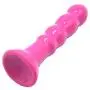 Beads Silicone Anal D?ld?, Very Flexible Ultra-Soft Classic D?ld? with Strong Suction Cup,Adult Toy for Anal Beginners for Men and Women-Pink 22.5cm(8.85")