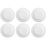 AmazonBasics 6-Piece White Dinner Plate Set