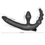 BPOS478 Trembling Silicone Female Additional Strapless Double Penetration Rod