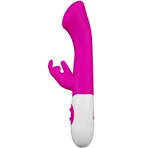 1 Piece Hot 7.28" Waterproof Silicone Rabbit G-spot Vibrator Dual Action Clitoral Stimulator,10-speed of Vibration Massager Sex Toy 3 Color for Choose (blue)