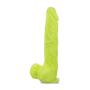 Lickerlish SPATTS 8.5" Premium Silicone Dildo Neon Green with Suction Cup