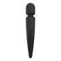 Velocity Waterproof 10 Speed Silicone Wireless Therapeutic Massager Wand (Midnight Black)