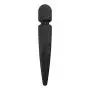 Velocity Waterproof 10 Speed Silicone Wireless Therapeutic Massager Wand (Midnight Black)