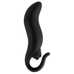 Nasswalk Anal Fantasy Pull Plug Silicone Vibe, 3.25 Inch, Waterproof, Black