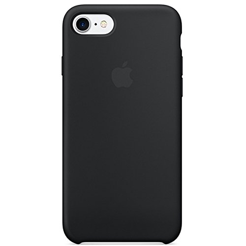 Dawsofl Soft Silicone Case Cover for Apple iPhone 8 (4.7inch) Boxed- Retail Packaging (Black)