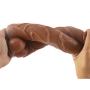 9.8 Inch Realistic Double Layer Silicone Toy with Strong Suction Cup