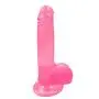 Full 7 Inch Safe and Heathy Silicone Powerful Suction Cup Women Personal Pleasure Toys - Pink - Dongfangshuye