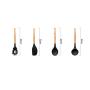 JunbosiKitchenware, Wooden Handle, Silicone Kitchenware, 9 Sets of Non-Stick Kitchen Utensils, Wooden Handle, Silicone Kitchenware Set