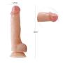 Whtao 7.08 inch Realistic Massager Toys Lifelike Silicone-D?ld? with Suction Cup for Women Whtao