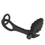 Medical Silicone Plug with T-bar Base Toys - Black