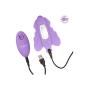 CalExotics Venus Butterfly Silicone Remote Rocking Penis ? Hands Free Strap On Personal Massager Probe with Controller ? Waterproof Adult Vibrator Sex Toy for Couples - Purple