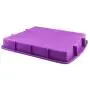 Orgrimmar 2 Packs Baking Silicone Rectangular Cake Pans Bakeware Bread Baking Mold NonStick Easy Demoulding Purple