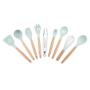 9Pcs/Set Silicone Cooking Utensils Kitchenware Blue Kitchen Frying Pan Turners Scoop Cooking Utensils,As Picture