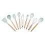9Pcs/Set Silicone Cooking Utensils Kitchenware Blue Kitchen Frying Pan Turners Scoop Cooking Utensils,As Picture