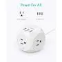 Power Strip with USB, Anker PowerPort Cube with 3 Outlets and 3 USB Ports, Portable, 5 ft Extension Cord, Overload Protection for iPhone XS/XR, Compact for Travel, Cruise Ship and Office