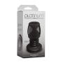 Doc Johnson Platinum Premium Silicone - The Stretch - Hollow Butt Plug - Medium - Black