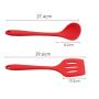 JunbosiKitchenware Silicone Kitchenware 7 Piece Set Nonstick Cookware Shovel Spoon Scrape Baking Kitchen Gadget