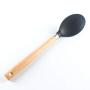 Hjyi Silicone Kitchen Wooden handle silicone kitchenware set silicone spatula spoon spoonful frying shovel 8-piece set