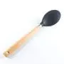 Hjyi Silicone Kitchen Wooden handle silicone kitchenware set silicone spatula spoon spoonful frying shovel 8-piece set
