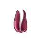 Womanizer Liberty Silent Lay On Vibe for Her, Lubricant Included, Clitoral Stimulating Pleasure Air Technology with 6 Intensity Levels, red Wine