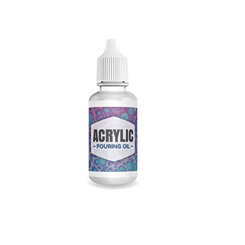 Essential Values Acrylic Pouring Oil - 100% Silicone - Ideal Silicone Lubricant for Art Applications ? Excellent Lubricant for Cell Creation- Made in USA