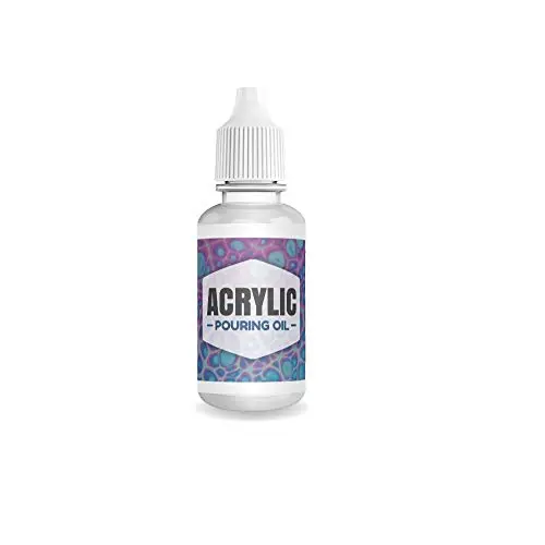 Essential Values Acrylic Pouring Oil - 100% Silicone - Ideal Silicone Lubricant for Art Applications ? Excellent Lubricant for Cell Creation- Made in USA