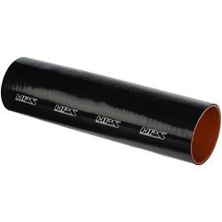 HPS HTST-300-BLK Silicone High Temperature 4-ply Reinforced Tube Coupler Hose, 50 PSI Maximum Pressure, 12" Length, 3" ID, Black