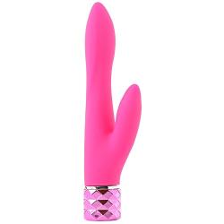 Maia Toys Victoria Rechargeable Silicone Dual Vibe, Neon Pink