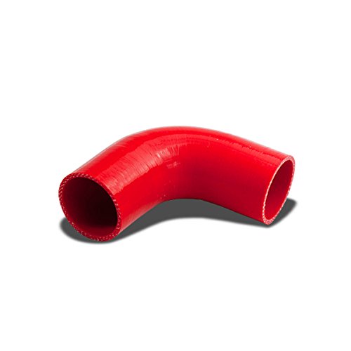 2 inches 90 Degree Elbow Turbo/Intercooler/Intake Piping Coupler Silicone Hose (Red)