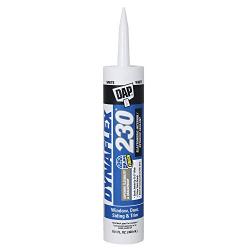 Dap 18275 DYNAFLEX 230 Premium Elastomeric Interior and Exterior Sealant, 10.1 oz, White