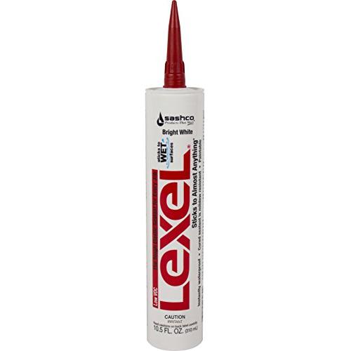 Sashco Lexel, 10.5 Ounce Cartridge, White Low VOC (Pack of 12)