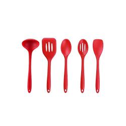 SKYyao Kitchen utensil set Kitchenware silicone kitchen utensils Five pieces set of one-piece shaped scoop shovel set silicone