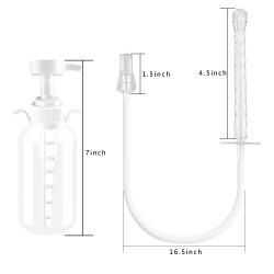 Anal Douche and Enema Bulb System Kit-Medical Manual Pressure Enemas for Anal or Vaginal Douching Aids in Hygiene-Reusable for Douche, Coffee & Water Colon Cleansing/Detox,3 Nozzle Tips-10 oz