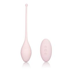 CalExotics Inspire Vibrating Remote Kegel Exerciser ? Silicone Kegel Weight - Hands Free Pelvic Floor Exercises - Waterproof Sex Toy For Couples - Pink