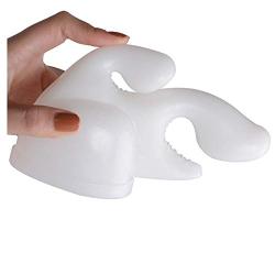 Massager Attachments Massage Attachment Accessory Silicone (White)