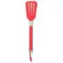 CAROLA 2pcs Stainless Steel Nylon Square Kitchen Tongs BBQ Tongs Utility Tong Cooking Red
