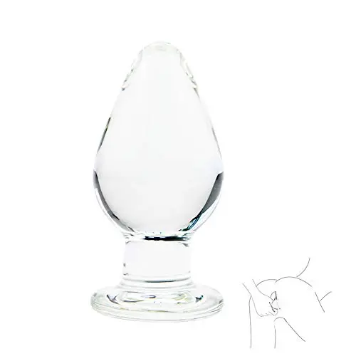 FST Glass Anal Plug Crystal Butt Plug Anal Sex Toys for Women Men Masturbation