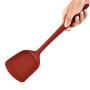 Silicone kitchenware Pack Of 2 Silicone Wok Spatula Non-Stick Heat Resistant Easy To Clean Seamless Kitchen Utensil For Chinese Cooking Red Silicone kitchen utensils ( Color : Red , Size : 8.5×32cm )