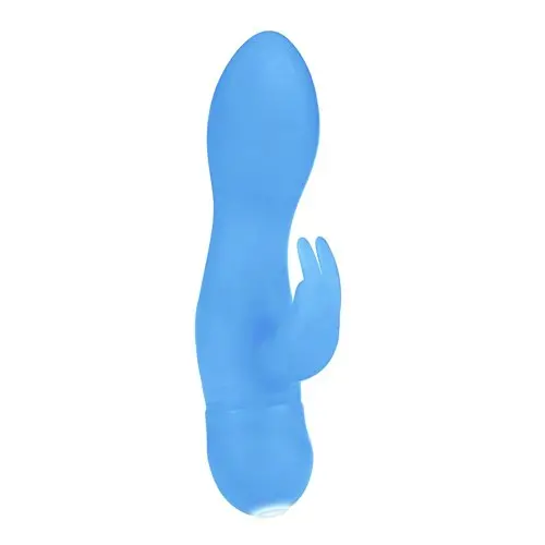 CalExotics Silicone One Touch Jack Rabbit ? 10 Function Waterproof Vibrator - Adult Sex Toys for Couples - Clitoral G Spot Massager - Blue