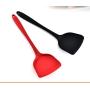 Non-stick pan silicone spatula cooking shovel integrated silicone kitchenware,Red