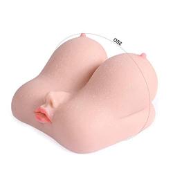 Realistic Artificial Toys for Male with 2 Soft Entries Cup Underwear Soft Silicone, Lifelike Silicone Hand Free Play Toys, Best Gift Men Couples,T-Shirt,Pocket for Man Toy