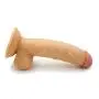 Realistic Silicone Dildo with Suction Cup ? Adorime 8 inch Double Layer Lifelike Penis Dong Cock Anal Sex Toys for Women Masturbation