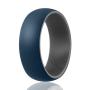 ROQ Silicone Wedding Ring for Men - 3 Packs/4 Packs & Singles - Duo Collection Silicone Rubber Wedding Bands - Classic Styles