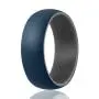 ROQ Silicone Wedding Ring for Men - 3 Packs/4 Packs & Singles - Duo Collection Silicone Rubber Wedding Bands - Classic Styles