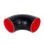Hiwowsport 90 Degree Elbow 4-Ply High Performance Coupler Silicone Hose for Auto with 2PCS T-Bolt Clamp (4.0"(102mm))
