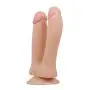 Wjvnbah Sex Toys Realistic Dildo Double-Headed Penis Elastic Double-Sided Silicone Penis Double Hole Stimulation Anal Dildo Female Masturbation Massager