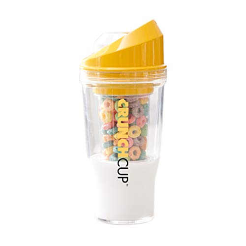 The CrunchCup - A Portable Cereal Cup - No Spoon. No Bowl. Its Cereal On The Go.